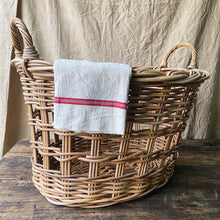 Load image into Gallery viewer, Vintage French extra large wicker basket