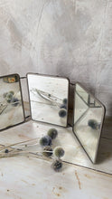 Load image into Gallery viewer, Vintage French triptych barbers mirror