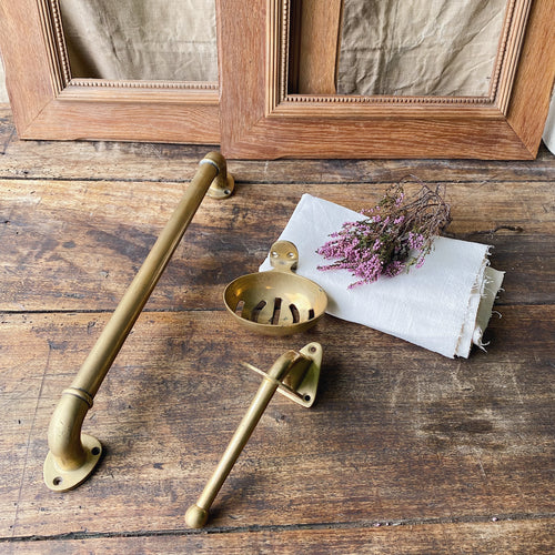 Vintage French Brass bathroom accessories