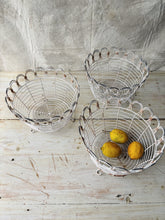 Load image into Gallery viewer, Wire basket plant holder or fruit and veg basket