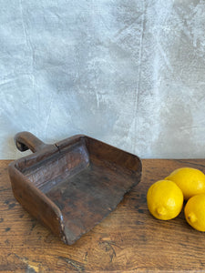 Antique hand carved flour scoop