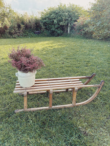 Antique French wooden sled