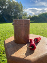 Load image into Gallery viewer, Small vintage French crock jar with lid