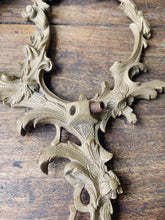 Load image into Gallery viewer, Antique decorative brass sconce plates