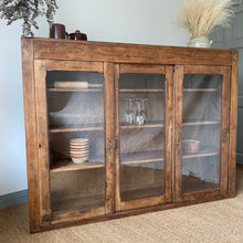Load image into Gallery viewer, Vintage French sliding glass door display cabinet