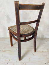 Load image into Gallery viewer, Vintage solid wood child’s chair with tapestry seat