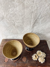 Load image into Gallery viewer, Vintage pair of studio stoneware goblets