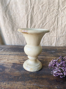 Vintage small Alabaster urn shaped vase