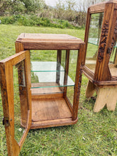Load image into Gallery viewer, Pair of Art nouveau glass display cabinets