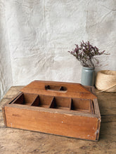 Load image into Gallery viewer, Vintage ply compartment tool box