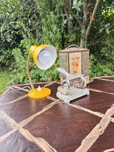 Load image into Gallery viewer, Mid century yellow metal desk lamp