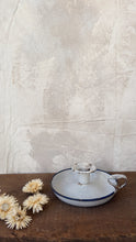 Load image into Gallery viewer, Vintage enamel chamberstick candle holder
