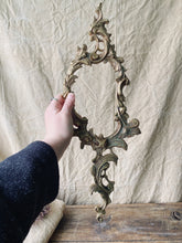 Load image into Gallery viewer, Antique decorative brass sconce plates