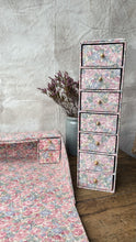 Load image into Gallery viewer, Vintage 1950s cotton covered vanity top or desk set