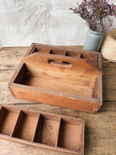 Load image into Gallery viewer, Vintage ply compartment tool box