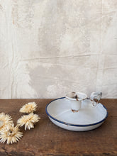 Load image into Gallery viewer, Vintage enamel chamberstick candle holder