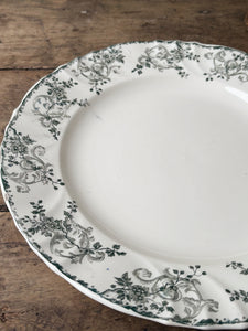 Antique Longwy ceramic serving platter