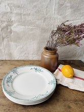 Load image into Gallery viewer, Vintage 19th Century St Amand Terre de Fer plates - set of 4