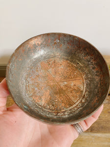 Antique Persian pewter copper pots