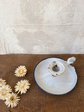 Load image into Gallery viewer, Vintage enamel chamberstick candle holder