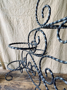 Wrought iron plant stand