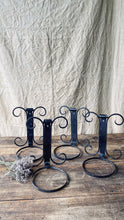 Load image into Gallery viewer, Black wrought iron wall mounted plant pot holder