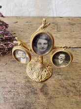 Load image into Gallery viewer, Antique brass picture frame tree