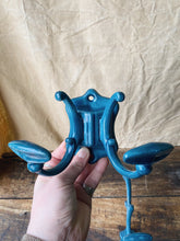 Load image into Gallery viewer, Vintage French Enamelled coat hooks