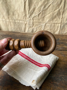 Vintage French wood screw nutcracker