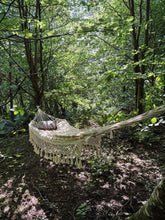 Load image into Gallery viewer, Vintage macramé hammock