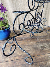 Load image into Gallery viewer, Wrought iron plant stand