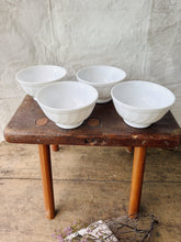 Load image into Gallery viewer, Vintage Arcopal milk glass breakfast bowls - set of 4