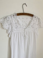 Load image into Gallery viewer, Vintage French cotton night dress S
