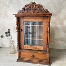 Load image into Gallery viewer, Antique French ornate medicine cabinet or display case