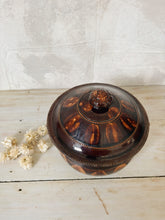 Load image into Gallery viewer, Vintage glazed brown earthenware soup tureen