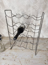 Load image into Gallery viewer, Vintage French free standing bottle rack - 20 bottle capacity