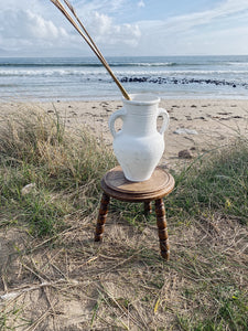 French bobbin leg milking stool