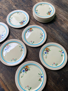 Vintage Longchamp “Bagatelle” cake plates - set of 12