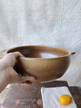 Load image into Gallery viewer, Vintage French large sandstone bowl or dish with handles