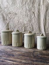 Load image into Gallery viewer, 1950s French unmarked kitchen canisters