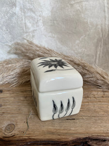 Mid century Pégomas Hand Painted ceramic trinket box