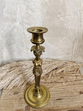 Load image into Gallery viewer, Vintage French brass Grecian candlestick