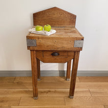 Load image into Gallery viewer, Antique french farmhouse butcher block kitchen console