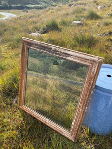 Antique French large guilt mirror