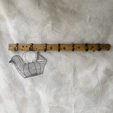 Load image into Gallery viewer, Vintage rustic wall mounted set of hooks