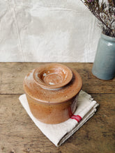 Load image into Gallery viewer, Vintage French stoneware Breton butter dish or water butter keeper