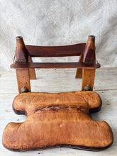 Load image into Gallery viewer, Vintage Egyptian camel saddle stool 1960