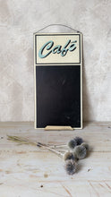 Load image into Gallery viewer, Vintage enamel Café blackboard sign