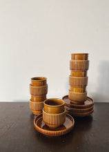 Load image into Gallery viewer, Vintage Italian Togana ambrosia espresso cups abs saucer set