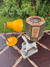 Load image into Gallery viewer, Mid century yellow metal desk lamp